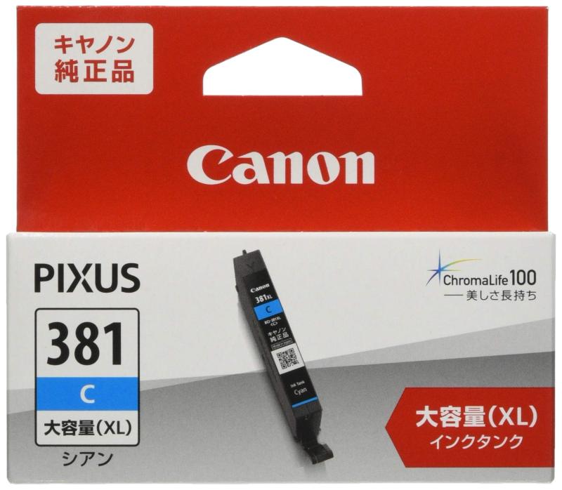 Netbook （UmPC） - Canon 純正インクカートリッジ BCI-381XLC シアン 大容量タイプ