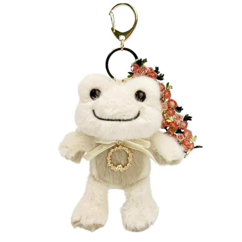 [ナカジマコーポレーション] ぬいぐるみ かえるのピクルス アンシャンテ マスコット ベージュ 15×W11×D..