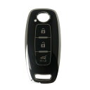 新型日産専用設計 TPU製 スマートキーケース 軽EV サクラ アリア 新型 エクストレイル 専用 2022年 最新 レザー キーカバー アクセサリー パーツ (ブラック)