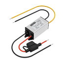 24v 12v 変換 デコデコ、dcdc コンバーター 24v 12v 5A 60w トランス 降圧防水ヒューズ付き電源電圧、車両/ボート用のDC電圧レギュレーターなど。 (DC15-40V入力を受け入れます)