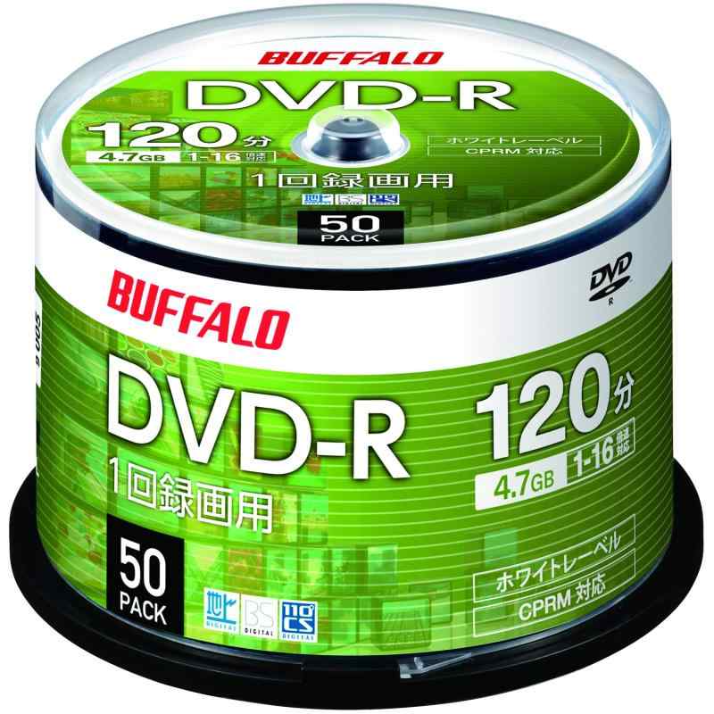 Rakuten - DVD-R 1回録画用 4.7GB 50枚 スピンドル RM 片面 1-16倍速 ディーガ 動作確認済み ホワイトレーベル RO-DR47V-050PW/N
