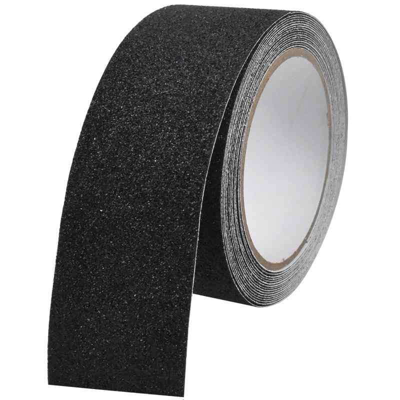 滑り止めテープ ブラック 階段ステップ滑り止め 防滑テープ 防水 滑り止めテープ 黒 50mm 転倒防止 事故防止 安全対策 階段 地面 ステップ デッキ 駐車場 屋内 屋外用 長さ 5 メートル