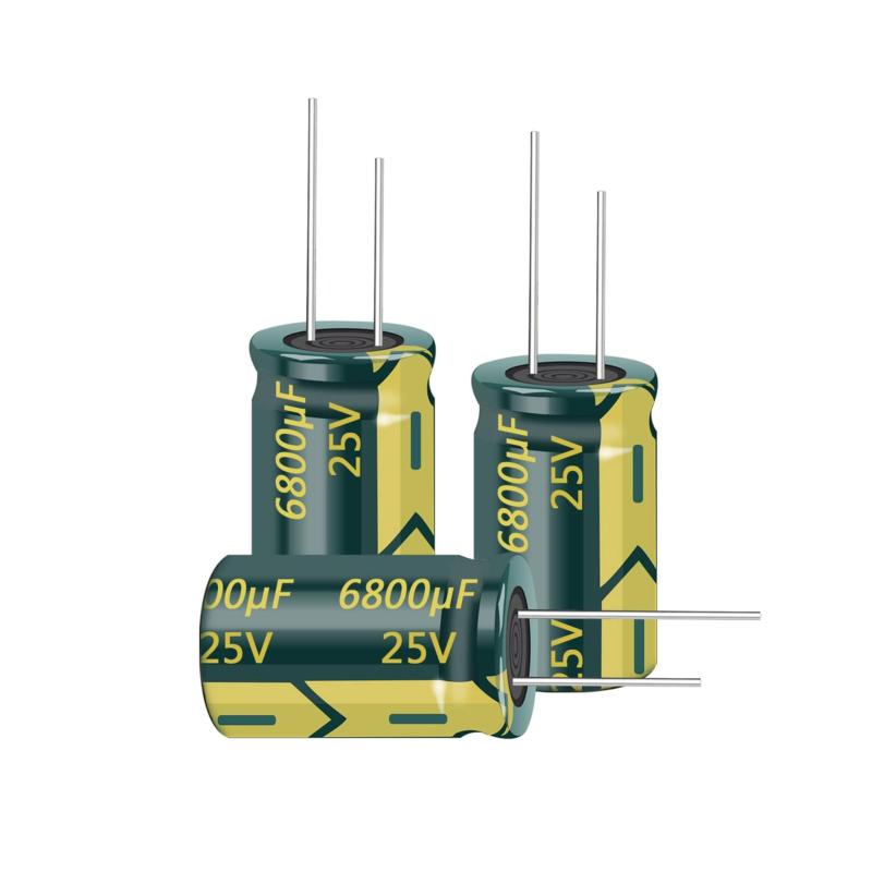 Rakuten - 5個 電解コンデンサ アルミ電解コンデンサ 25V 6800UF 105℃ 160mm 高周波 低抵抗 長寿命（25V 6800μF）