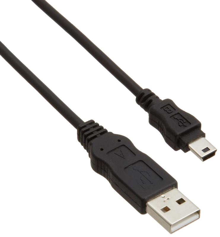 樂天商城 - エレコム USBケーブル miniB USB2.0 (USB A オス to miniB オス) RoHS指令準拠 0.5m ブラック USB-EM505