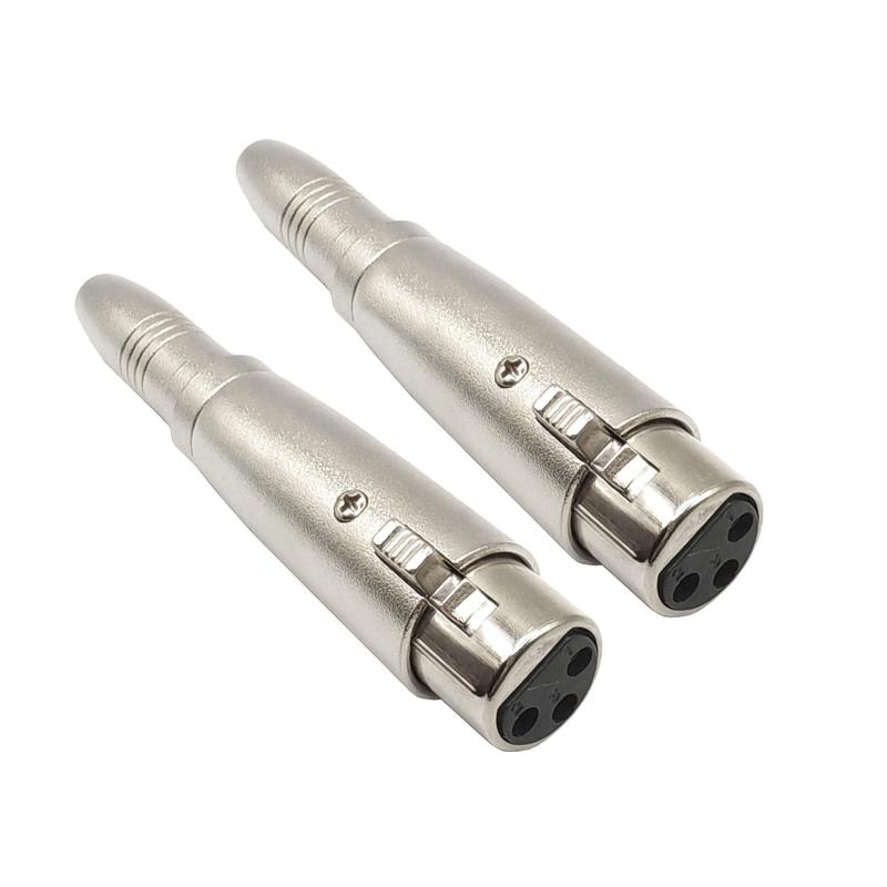 マイク、ステレオ、ミキサー 2個 と互換性のある 6.35MM のメスコネクタ への 1/4" アダプター 3PIN XLR メスへの XLR メス高品質オーディオ伝送: プレミアム亜鉛合金xlrを1/4アダプタアダプタに搭載し、信号干渉とノイズを効果的に低減し、純粋なサウンド体験のための高忠実度オーディオ伝送をします広い互換性: 1/4アダプターへの女性XLRはマイク、ミキサー、放大器、サウンドコンソール、スピーカー、DMAコントローラーおよび他のオーディオデバイスのようなオーディオ装置で広く使用されています耐久性のあるデザイン: 頑丈なハウジングは、引っ張りや摩耗に強く、ステージパフォーマンスやレコーディングスタジオなどのプロフェッショナルな環境での耐久性を確保します使いやすさ: xlrからxlrアダプタ追加のセットアップは必要。簡単で便利な操作で、初心者でも使いやすいですパッケージ内容: 2個3ピンxlrメス- 1/4メスアダプター