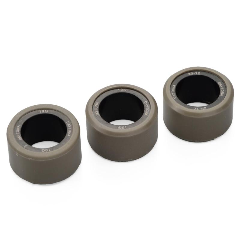 Rakuten - デイトナ(Daya) バイク用 DWR ウエイトローラー φ20×12mm 10.0g 方向指定なし 3個セット 90480