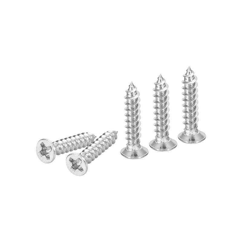 樂天商城 - 100個 M2x10mm フラットヘッド木ねじ 304ステンレス鋼十字頭自己攻釘 - 木工 家具に適しています - シルバー