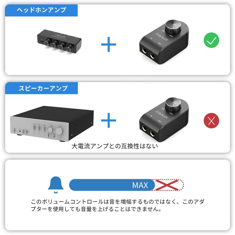 6.35mm音量調節器、音量減衰器 アッテネーター、、楽器、スピーカーボリュームコントローラ、Instruments Audio Volume Controller multibox-10131864 どしろショップ サンプル画像3