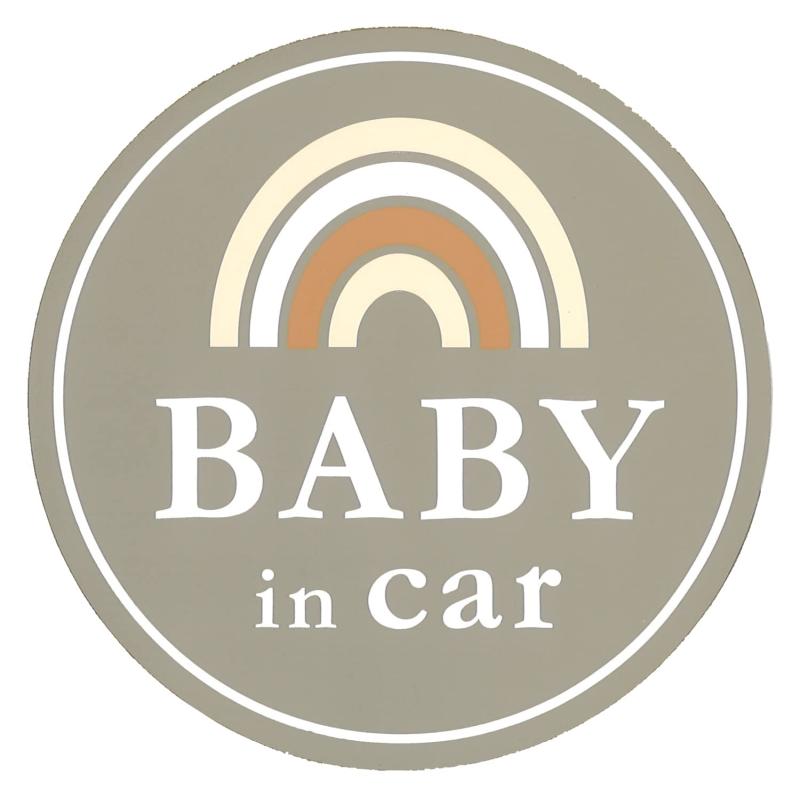 向島自動車用品製作所(Mukojima) 日本製 セーフティー サイン マグネット BABY in car レインボー MR-03