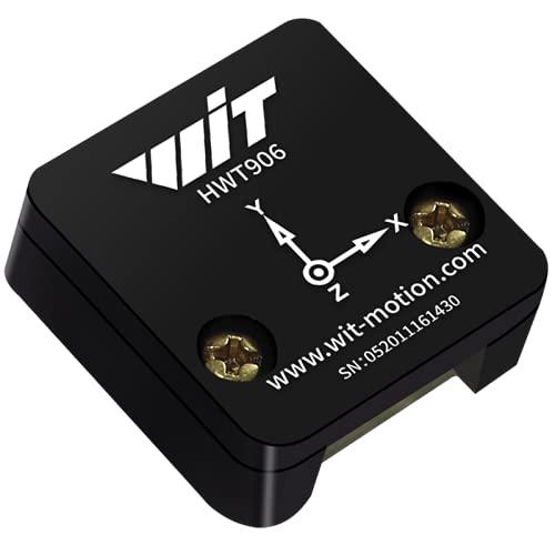 HWT906 高精度10 アクシス ミリタリー グレード 傾斜計 センサー、3 アクシス ジャイロ + 加速度計 + 角度 + 磁気 + 四元数 内蔵 SCA3300 温度 補償 チップ、IP67 防水
