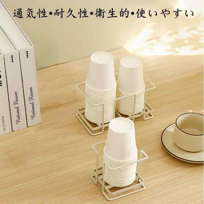 紙コップホルダー 2列 紙コップスタンド 通気...の紹介画像3
