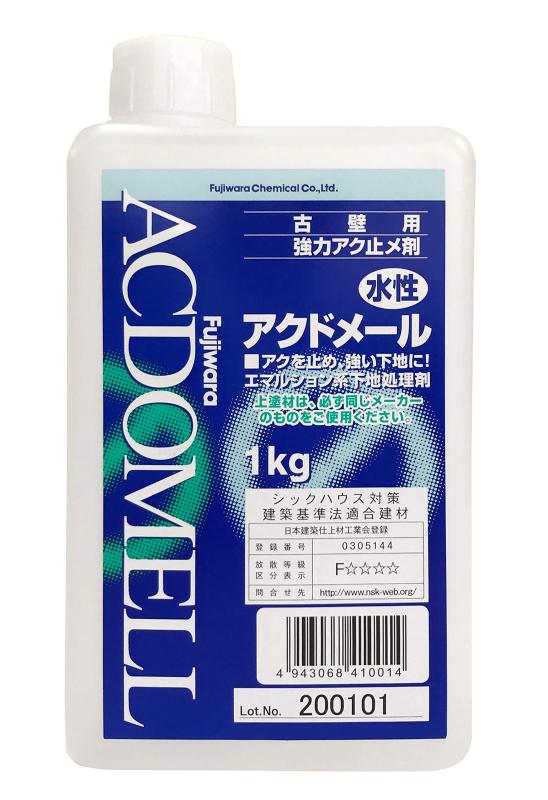 乐天商城 - フジワラ化学 内装用 古壁用強化アク止め材 アクドメール 1kg