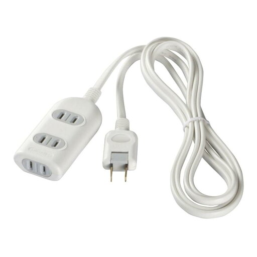 BUFFALO 2ピン電源タップ 3個口 雷サージガード 2m ホワイト BSTAPSG2320WH BUFFALO 2ピン電源タップ 3個口 雷サージガード 2m ホワイト BSTAPSG2320WH