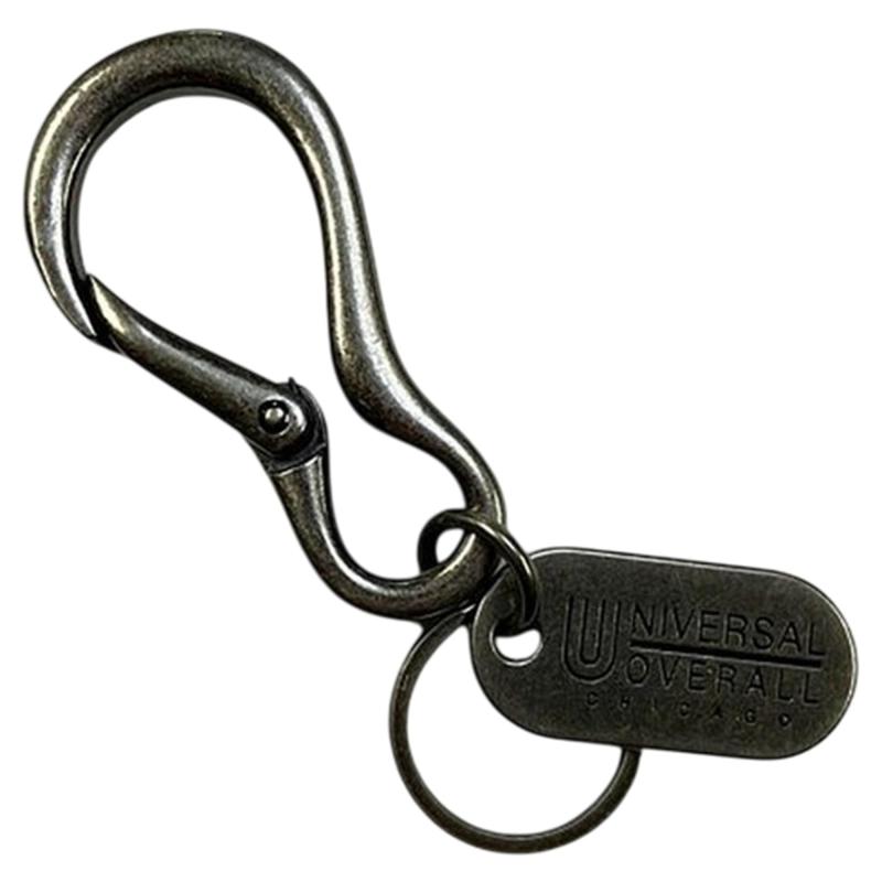 [ユニバーサルオーバーオール] キーリング (カラビナフック仕様)[ UV188MP ] 鍵 19_A.SLV FR