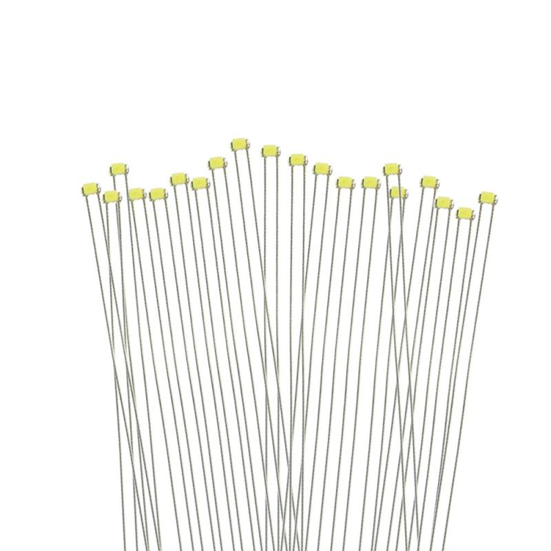 PTFE 配線付き SMD 0402 チップLED 白 20本入り 電車模型 鉄道模型 建物模型 模型電飾 ジオラマ