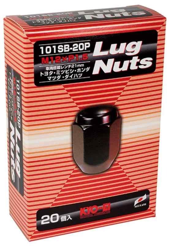 乐天商城 - KYO-EI(協永産業) 自動車用ホイールナット(袋ナット) ネジ径M12 ピッチP1.5 二面幅 21HEX 入数20 色ブラック 101SB-20P