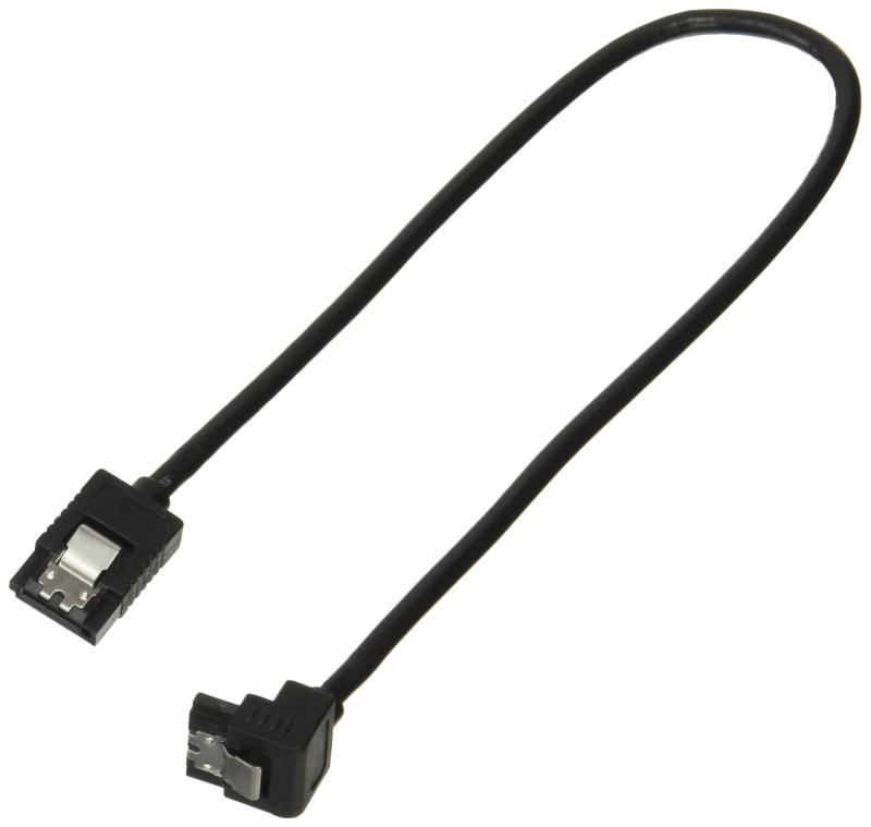 アイネックス ラッチ付 シリアルATAラウンドケーブル 片下L型コネクタ SATR-3103K