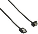 アイネックス ラッチ付 シリアルATAラウンドケーブル 片下L型コネクタ SATR-3107K(2)