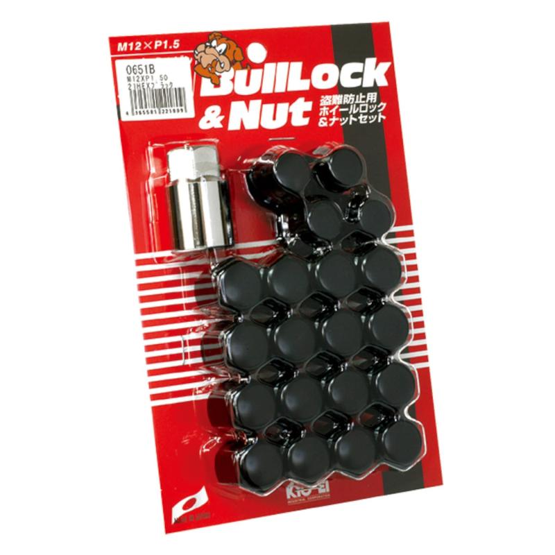 KYO-EI(協永産業) ホイールナット Bull Lock 袋タイプ 21HEX M12 x P1.5 5H車用 個数:20P 品番 0651B