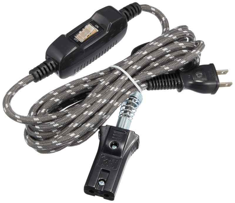 エルパ(A) コタツコード こたつ 暖房 コンセント 3m スイッチ 125V 7A WK-30NP(GY)