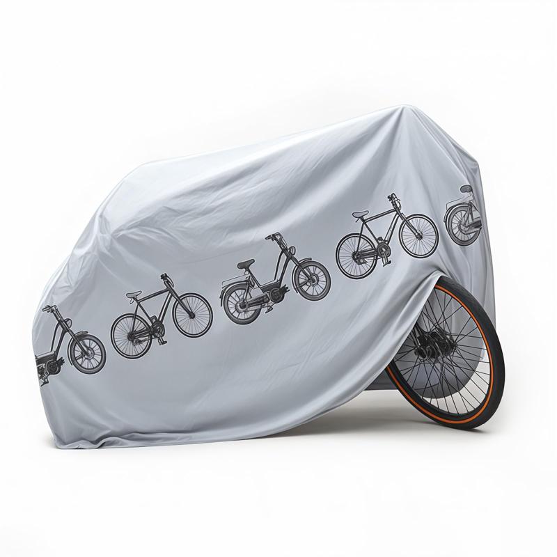 乐天商城 - バイクカバー 自転車用 銀色 防雨 75x62x48cm 軽量 PEVA 紫外線カット 自転車カバー 子供用も対応 コンパクト収納 防水 防塵 カバー 屋外用