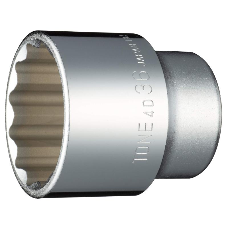 乐天商城 - トネ(TONE) ソケット(12角) 4D-36 差込角12.7mm(1/2") 二面幅36mm