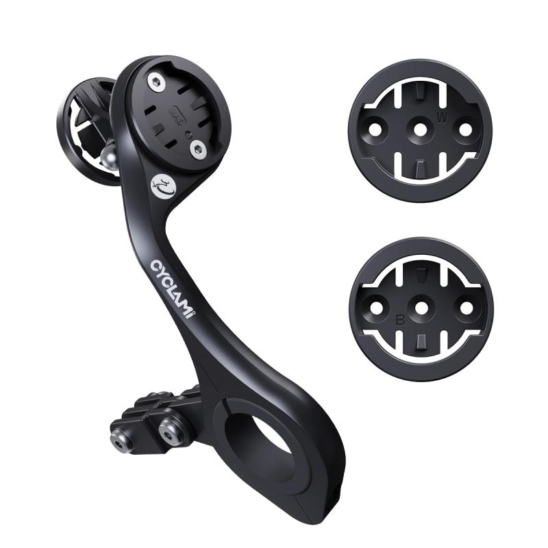 Rakuten - M6W 自転車マウント - Garmin/Wahoo/Bry/// GPS・・ライト対応 超軽量72g アジャスタブル延長アーム 25.4/31.8mmハンドル対応