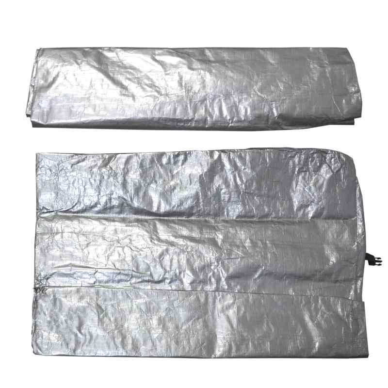 サイクルハウス 替えシート 2台用 サイクルハウス 替えカバー 色むら 訳あり シルバー 軽量 高耐久 耐候性 防風 雨よけ