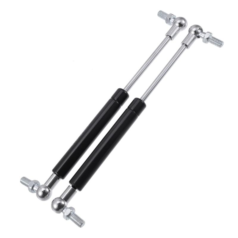 ガスダンパー ガススプリング ガスばね 汎用 230mm 5kg 2本 金属 車のボンネット・テールゲート用延長長さ:230 mm, 圧縮長さ:153 mm, フォース:11lbs。 ご注文前にガススプリングの支持重量をご確認ください。機能: 物体の蓋やその他の重量物をサポートし、重量物の蓋をゆっくりと少ない力で開閉します。金属素材を使用しており、長くお使いいただけます。 特性が良く、性能が安定しています。シンプルな手動工具を使用してわずか数分で簡単に取り付けることができ、取り付けに特別な工具は必要。RV車の窓、車のボンネットとトランク、ピックアップトラックのトノカバー、テールカバー、バスの荷物ドア、オートバイのシートカバーなど、ほとんどの車両の場所に広く使用されています。