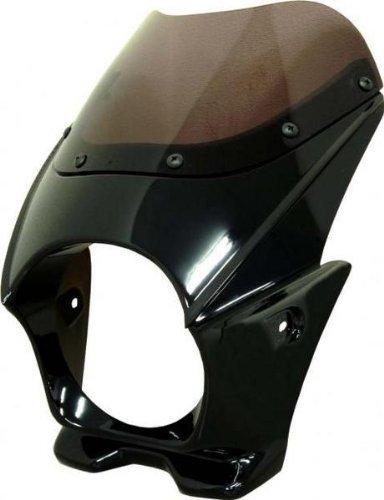 バイクパーツセンター(Bike Parts Center) ビキニカウル/スクリーンカウル 汎用 ライト内径φ135 ブラック 308708