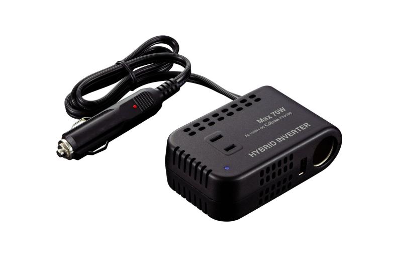 セルスター ハイブリッドインバーター FTU-70B USB出力/アクセサリーソケット付 CELLSTAR