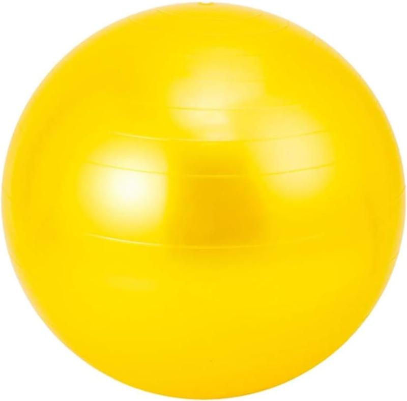 バランスボールヨガボールフィットネスボールPVC 50/60/70/80/90 CMマルチカラー選択運動、フィットネス、レジャー、ゲームに適したダイエットフィットネスボールピラティスボール (イエロー,
