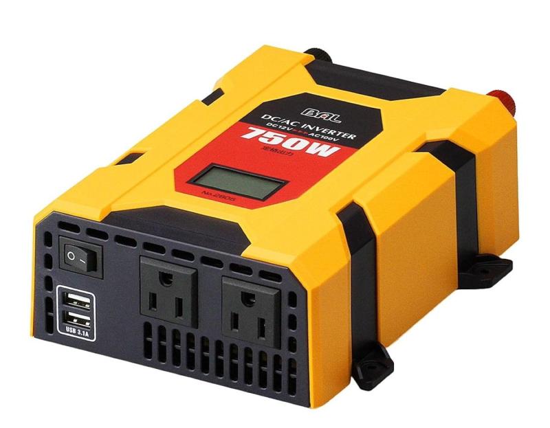 BAL ( 大橋産業 ) DC/ACインバーター 矩形波 DC12V車専用 定格出力 750W 2805(2)