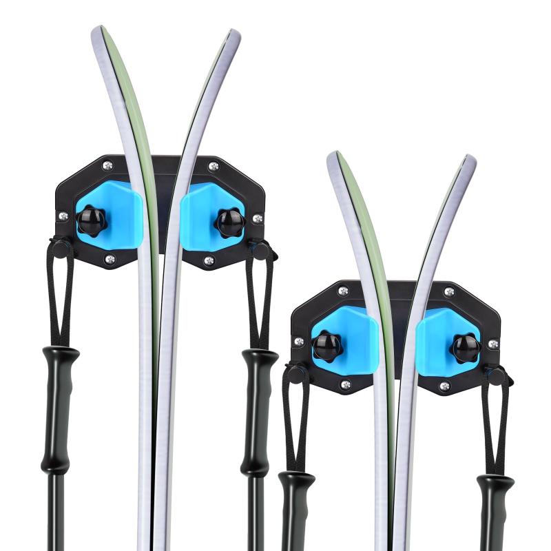 スキー用ウォールラック 壁掛けラック 自宅／ガレージ スキー用収納マウ...(4.0)