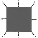 テントシート 防水 グランドシート 耐水圧3000mm グレー 3サイズ 210 270 300 収納袋つき (270)