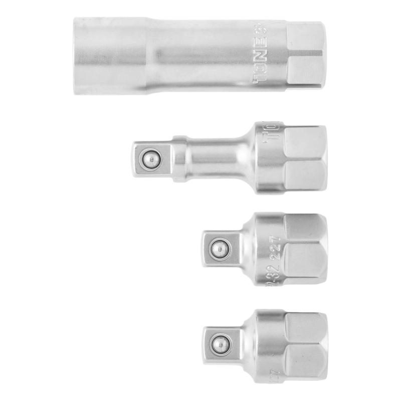 トネ(TONE) プラグ交換セット(水平対向エンジン向け) PGEJ20S 差込角9.5mm(3/8") 二面幅16mm 内容4点