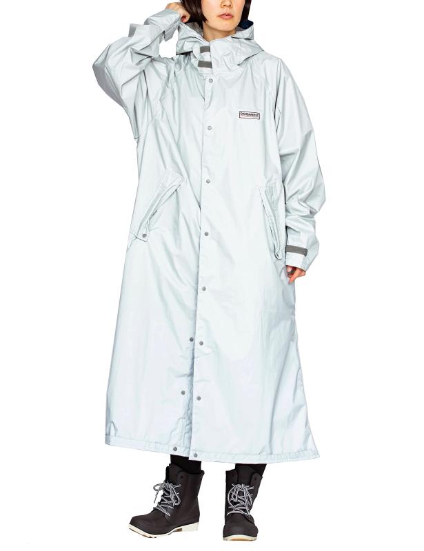 [ドキュメント] レインコート 東レエントラント使用 防水 透湿 軽量レインコート メンズ シルバー 3L