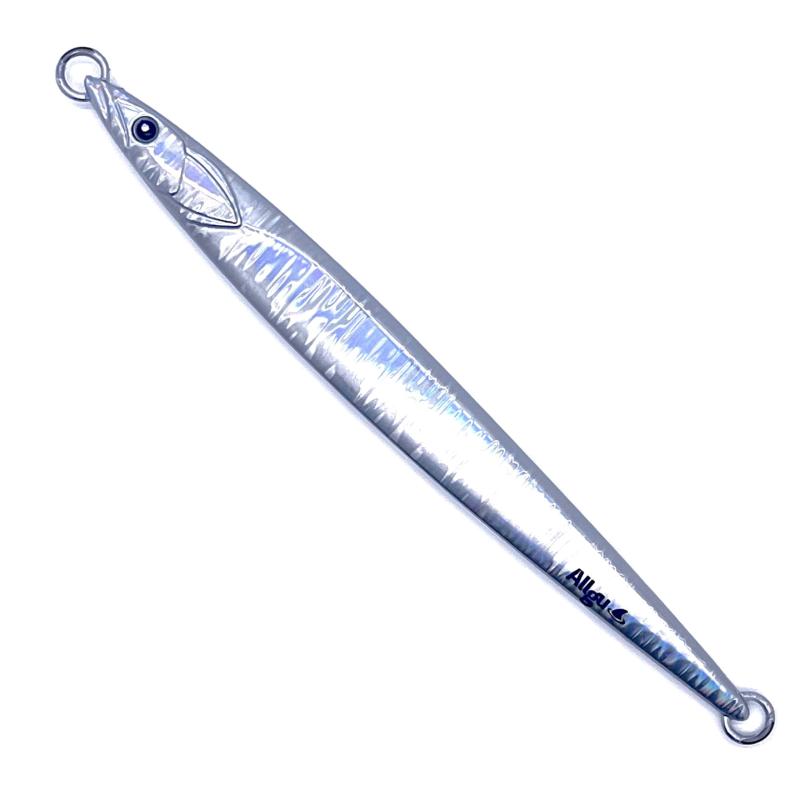 Rakuten - メタルジグ 弐号 80g シルバー/グローゼブラ バーチカル ジギング セミロングジグ 太刀魚 多層コート