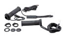 キジマ(Kiji) バイクパーツ グリップヒーター GH10 スロットル一体式 120mm ボタン式スイッチ φ22.2用 304-8214
