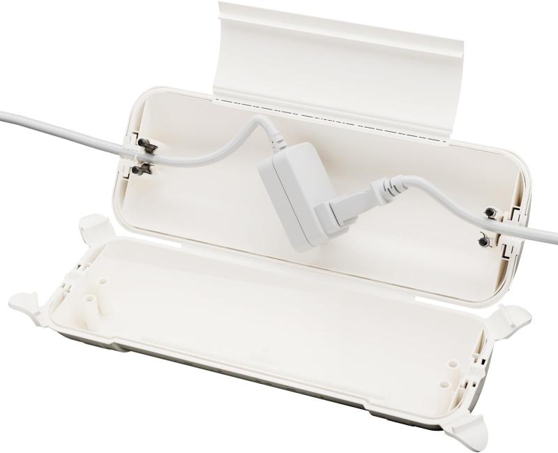 RESTMO 防水 コンセントボックス 耐候性 延長コード 屋外 防雨型 カバー イルミネーション ホリデー照明用 プラグ 保護 大型 白