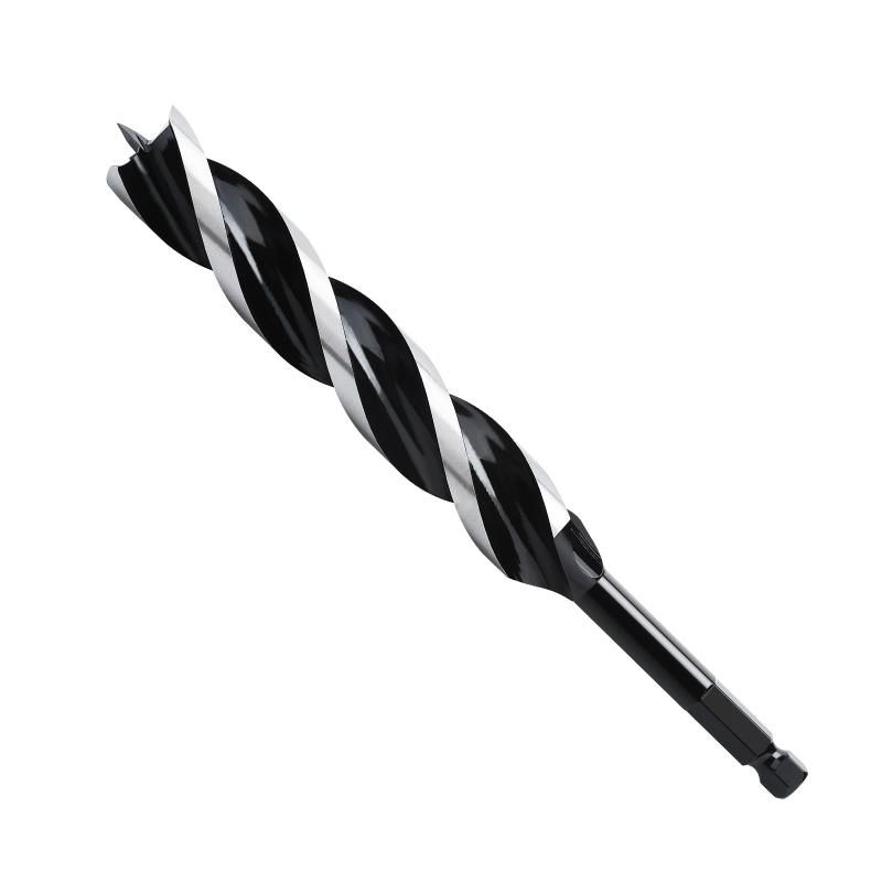 Rakuten - 木工用ドリルビット9.5mm六角軸 F型（ビット径6mm-32mm）ショート,電動工具,全長230-600mm,木工用 穴あけドリル オーガードリルビット (24x230mm)