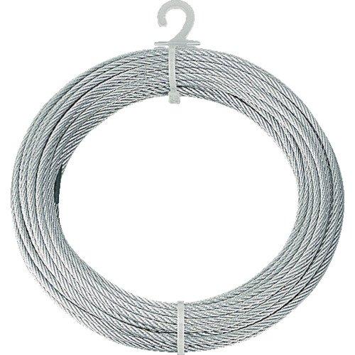乐天商城 - トラスコ中山(TRUS) メッキ付ワイヤーロープ シルバー Φ6mm×10m CWM-6S10