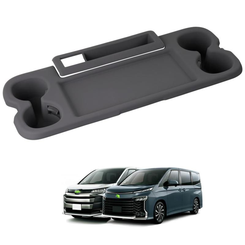 Auto Spec トヨタ 新型 ヴォクシー ノア 90系 に適合 2列目テーブルマット 折り畳み式大型サイドテーブルパネル 保護カバー インテリア 滑り止め 傷防止 汚れ防止 防水 カップホルダーカバー
