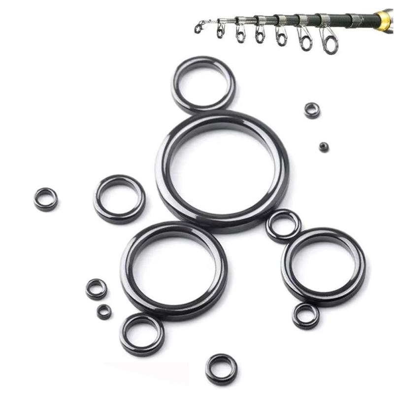 ガイドリング 釣りロッド先端修理キット 直径2.3~30mm 釣り竿修理キット 修理キット 交換 フィッシング用 釣具アクセサリー multibox-10098809 どしろショップ パッケージ画像