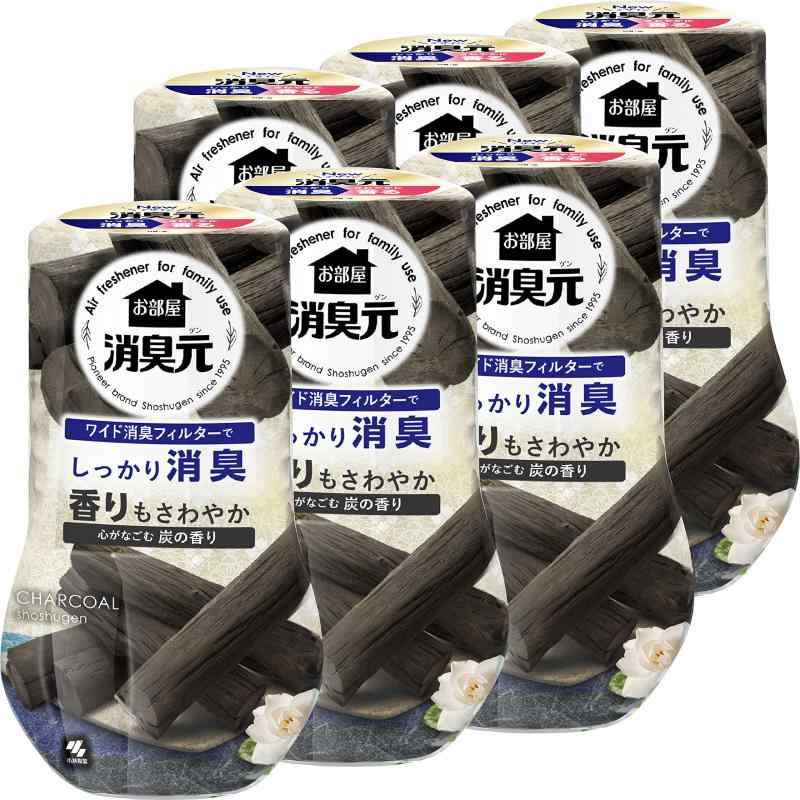 まとめ買いお部屋の消臭元 心がなごむ炭の香り 消臭芳香剤 消臭剤 消臭 芳香剤 玄関 リビング 部屋用 消臭芳香剤 置き型 400ml×6個 小林製薬