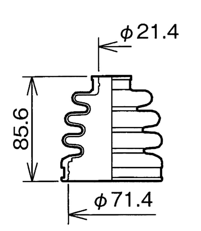 スピージー(Speasy) 分割式 ドライブシャフトブーツ 車用 ダイハツ ハイゼット 等 1個 BAC-KE10R