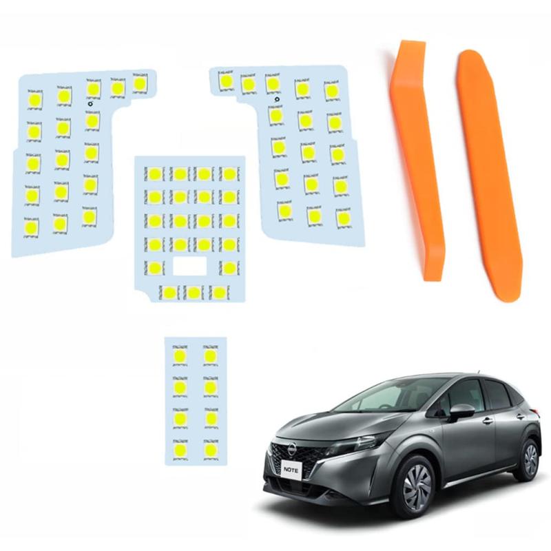 乐天商城 - E13 LED ルームランプ ニッサン 新型 ノート E13/SNE13 ノートオーラ FE13/FSNE13 R2.12~/ ノートオーラ FE13/FSNE13 対応/適用年式：R3.8~専用設計 車内灯 室内灯 6000K ホワイト 爆光 ルームラ