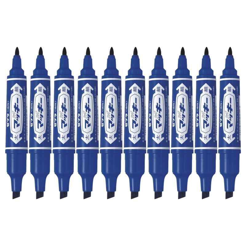 ゼブラ 油性ペン ハイマッキー 青 10本 B-MO-150--BL