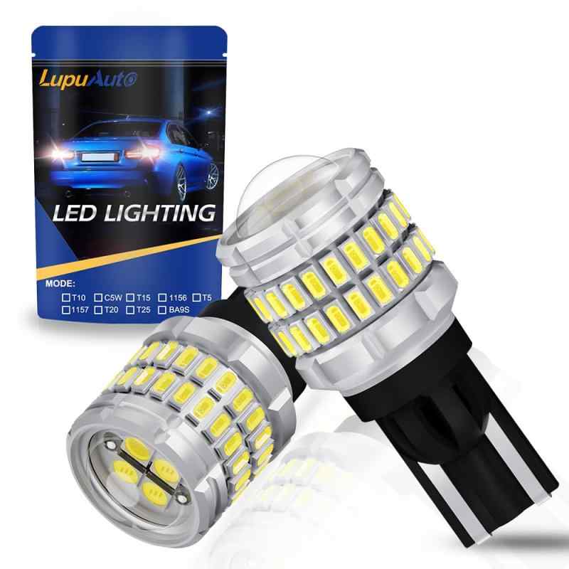 爆光LEDT15/T16/W16W バックランプキャンセラー内蔵 600%超高輝度 360°フル照明 後退灯 バックライト 超高輝度 無極性 長寿命 2個入