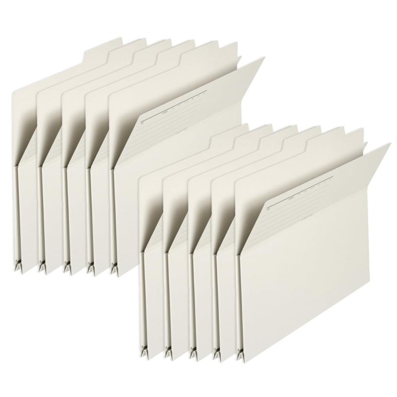 プラス 持ち出しフォルダー A4 横 グレー 10枚 87-139×10(3)